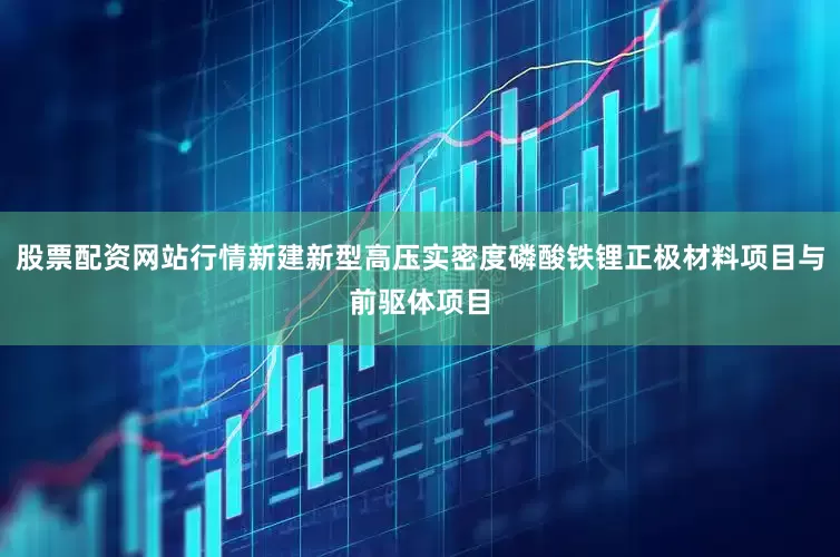 股票配资网站行情新建新型高压实密度磷酸铁锂正极材料项目与前驱体项目