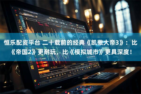 恒乐配资平台 二十载前的经典《凯撒大帝3》：比《帝国2》更耐玩，比《模拟城市》更具深度！