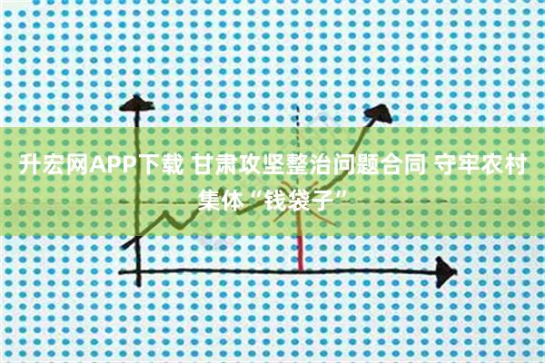 升宏网APP下载 甘肃攻坚整治问题合同 守牢农村集体“钱袋子”